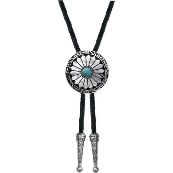 Cowboy Bolo Tie For Men 04 American Western Bolo Tie - Picture 3 of 5